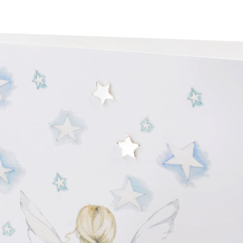 Boxed Stargazer Silver Earring Card