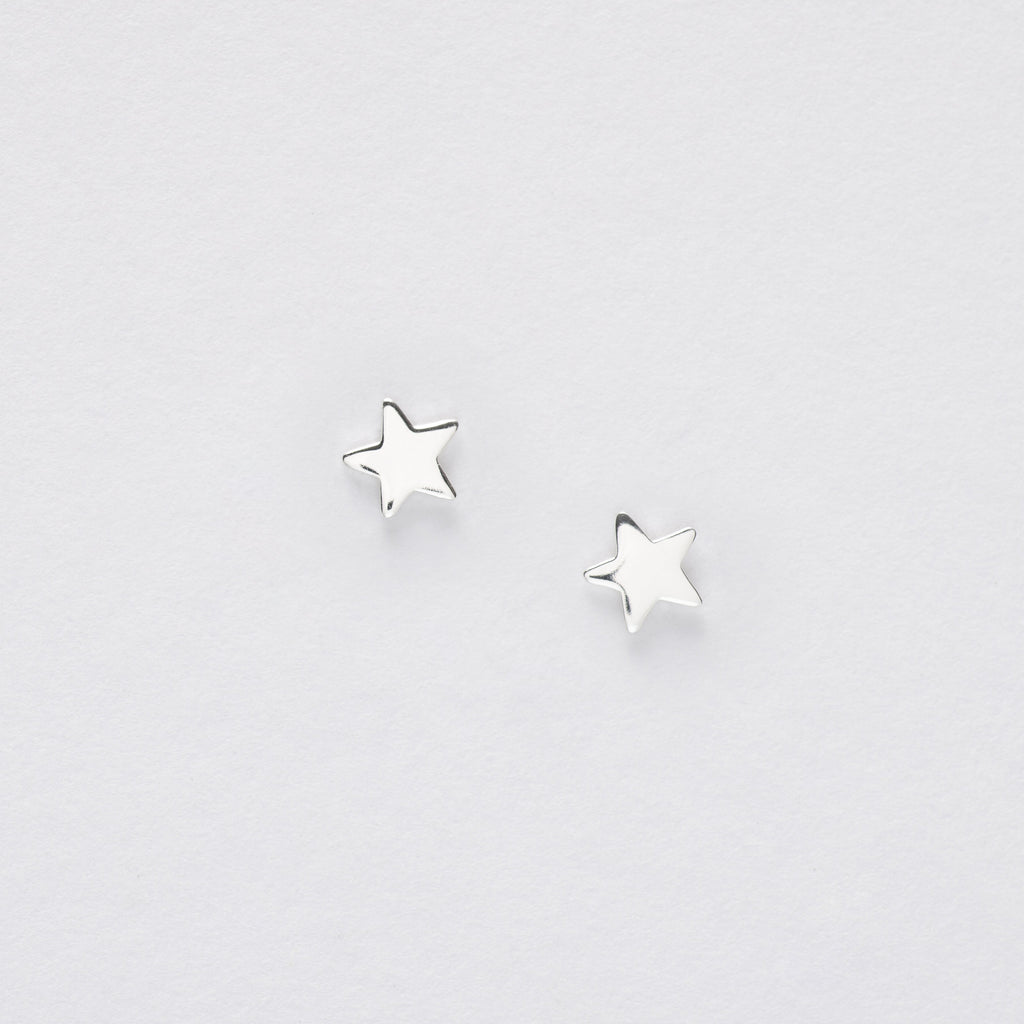Boxed Flower Fairy Stargazer Silver Earring Card