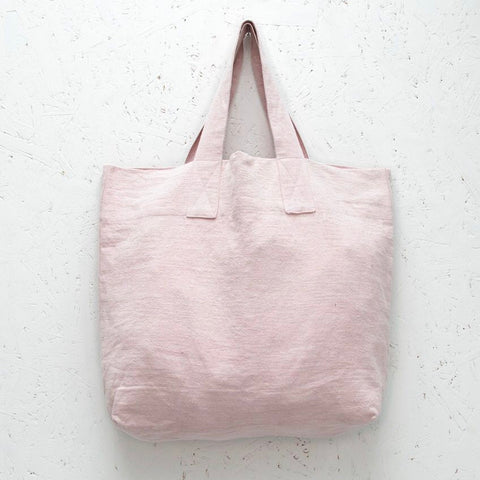 Pink Natural Fibre Shopper