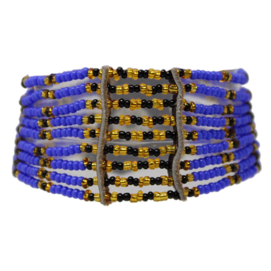 Blue Kitui Beaded Maasai Bracelet