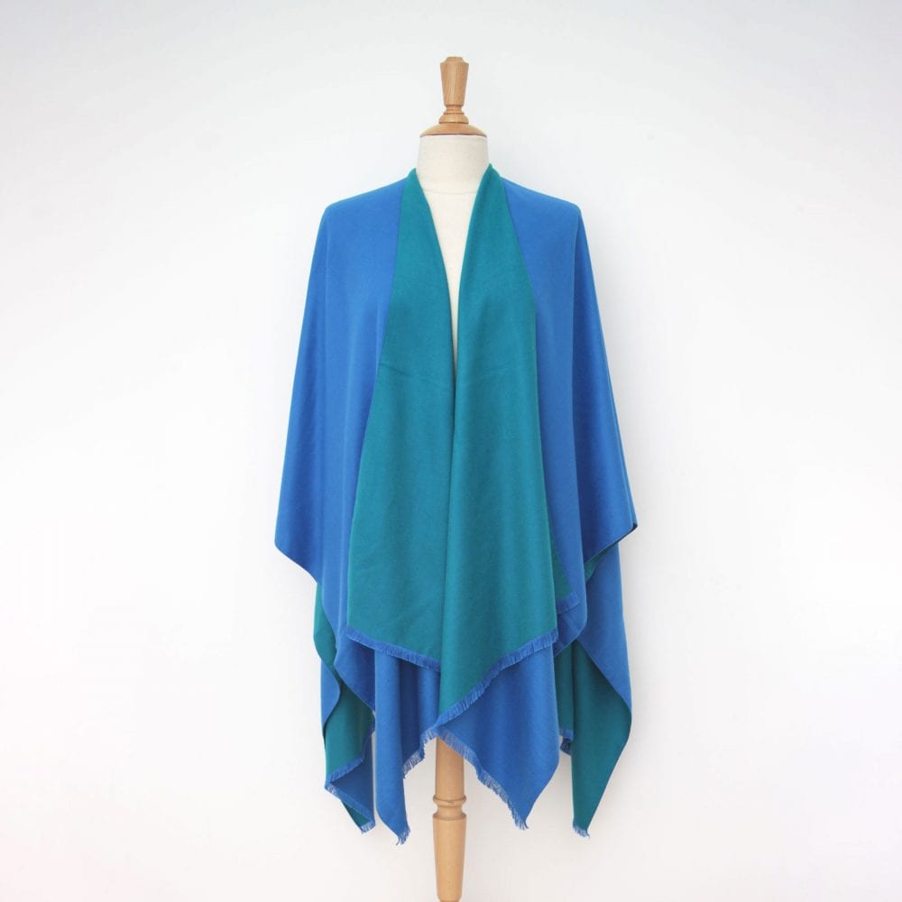 Blue Kingfisher Reversible Tess Wrap