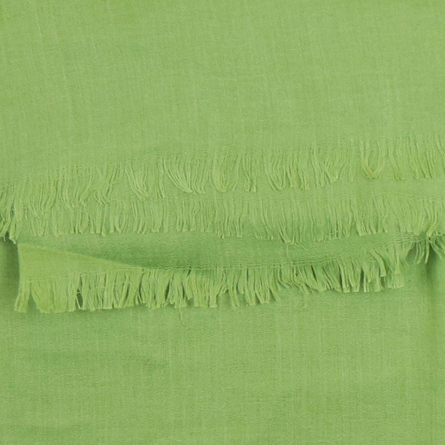 Lime Green Fringed Scarf