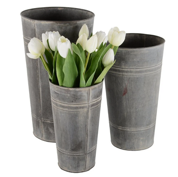 Set of 3 Florist Buckets