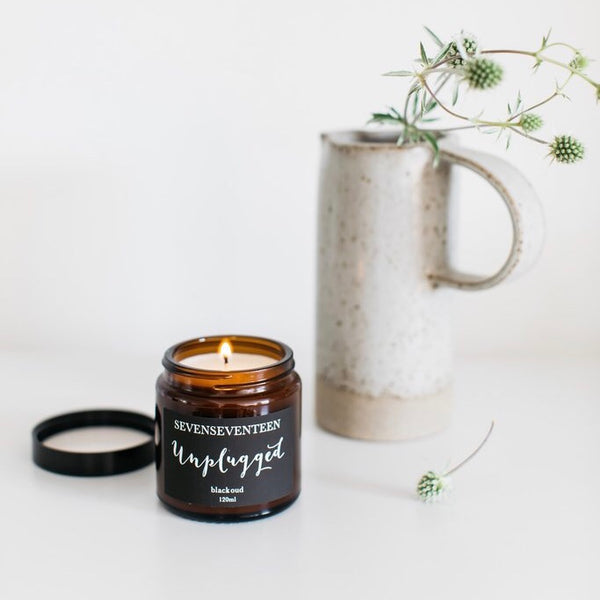 Black Oud Scented Candle Unplugged