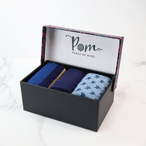 Blue Mix Sock Gift Box