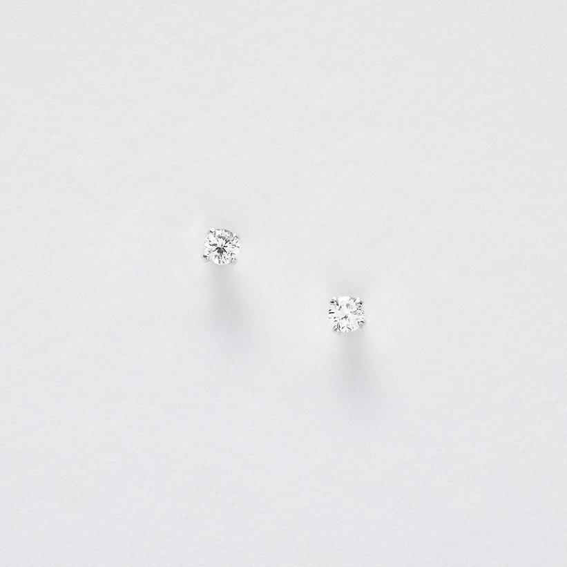 Boxed Get Well Silver Earring Card