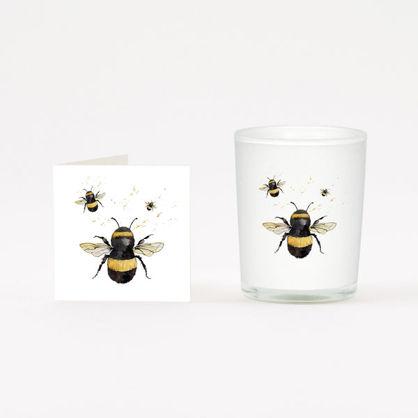 Boxed Bee Candle & Card