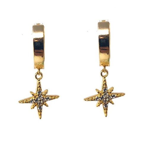 Gold Valhalla Huggies Earrings