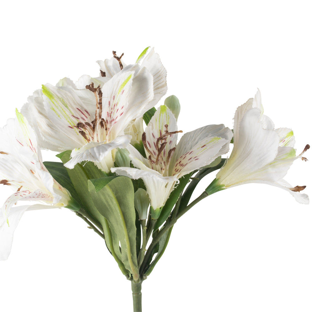 Faux Lily Spray White