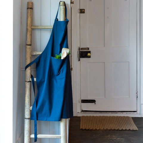 Indigo Blue Cotton Apron