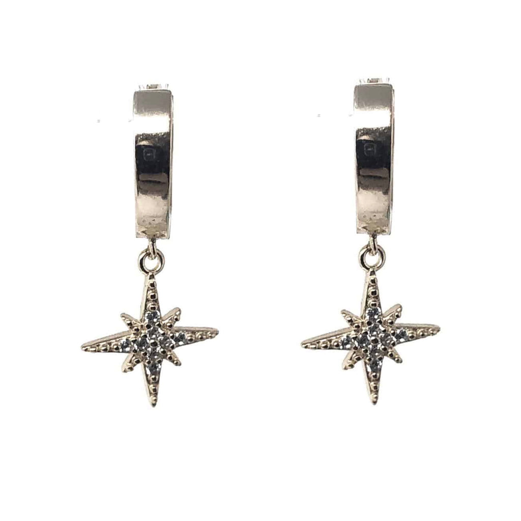 Silver Valhalla Huggies Earrings