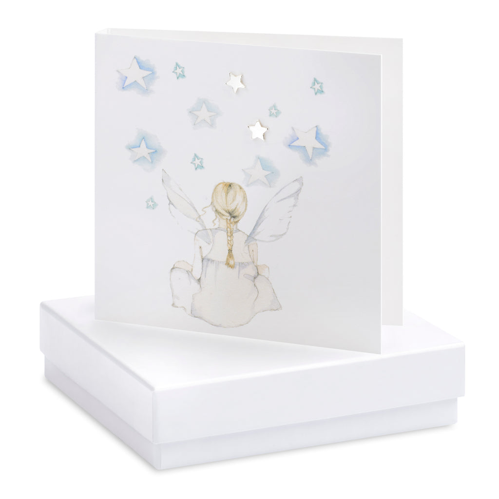 Boxed Stargazer Silver Earring Card