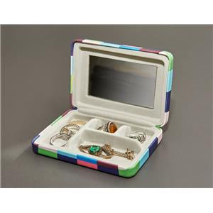 Plaid Travel Jewellery Case - Assorted