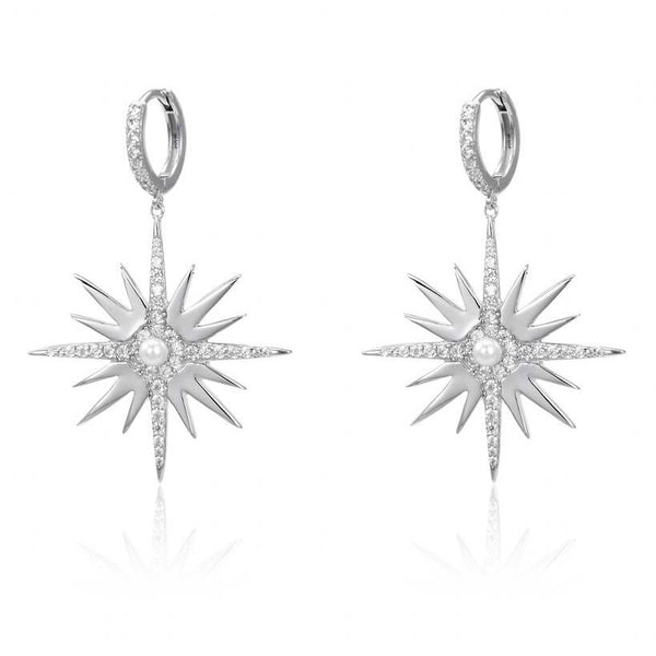 Silver Bella Starburst Earrings