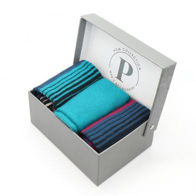 Men’s Striped Bamboo Sock Gift Box