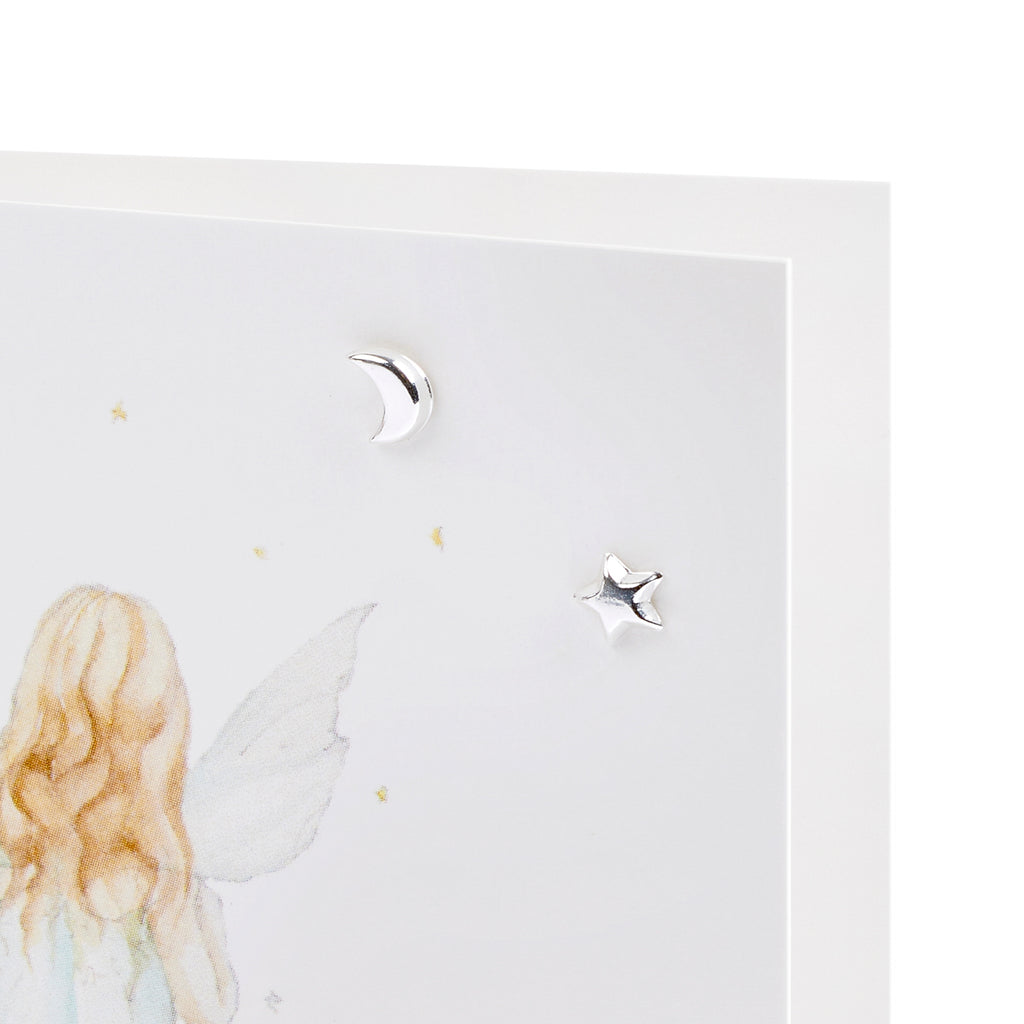  Boxed Fairy Silver Earring Card