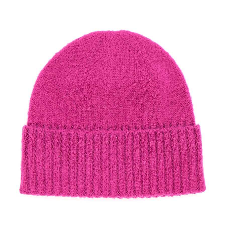 Pink Knitted Beanie Hat