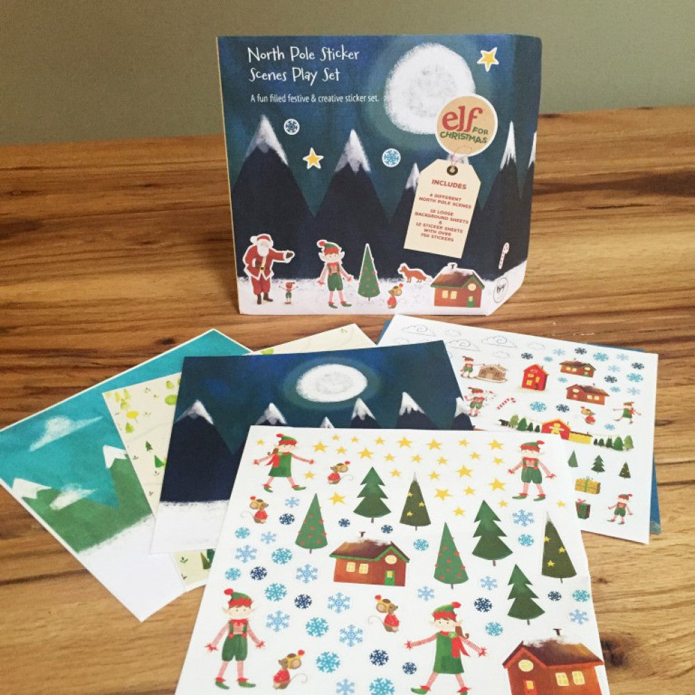 North Pole Christmas Sticker Fun Set