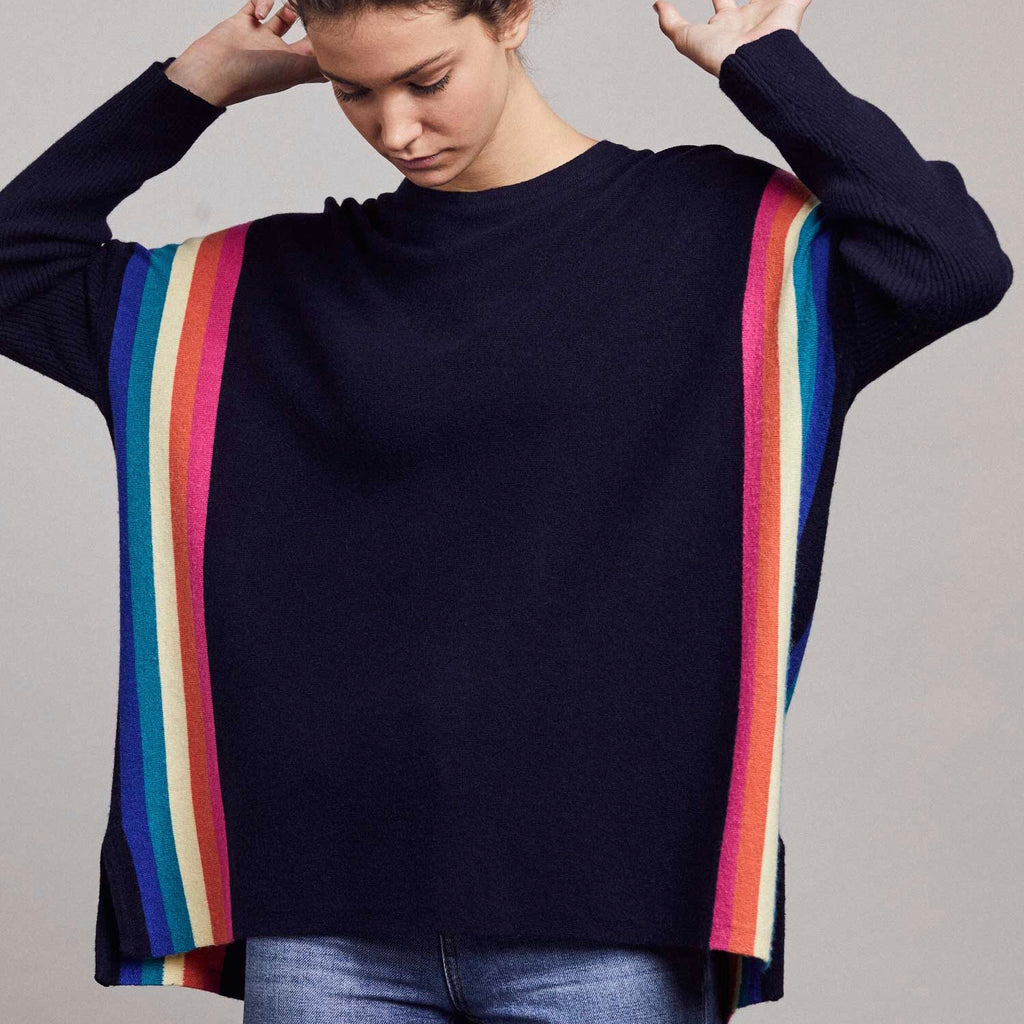 Navy Alex Rainbow Jumper