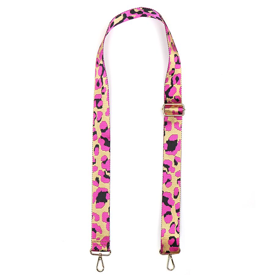 Pink Mix Leopard Print Interchangeable Bag Strap