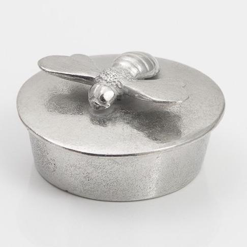 Bee Pewter Trinket Box Extra Small