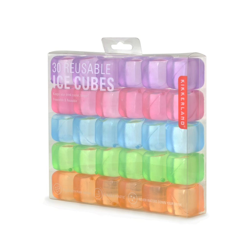 Set of 30 Coloured Reusable Ice Cubes