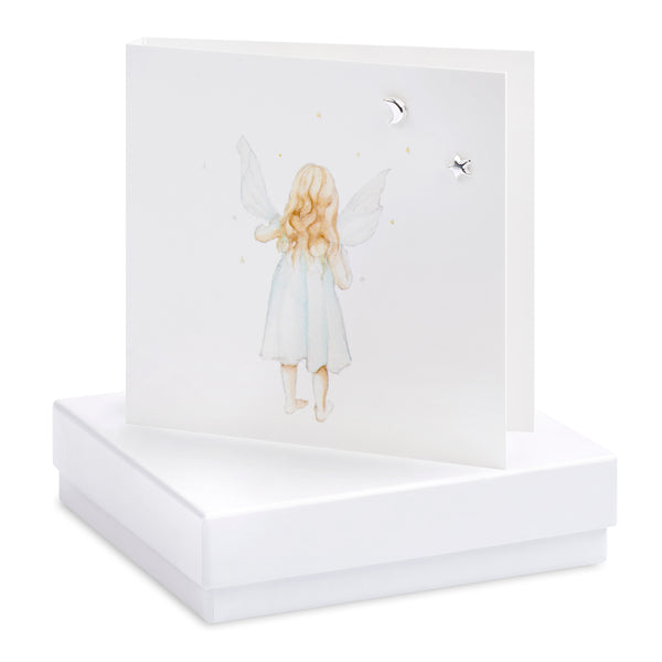 Boxed Fairy Silver Earring Card