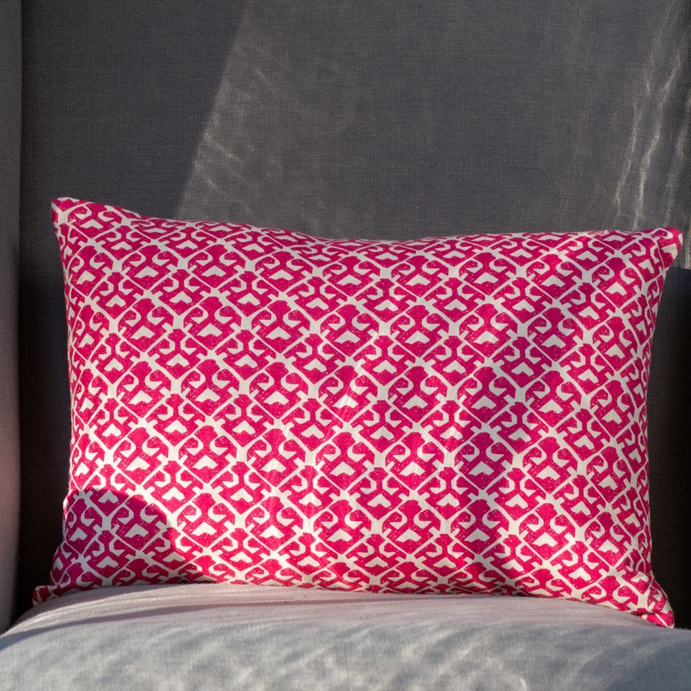 Rectangle Cushion Parga Magenta