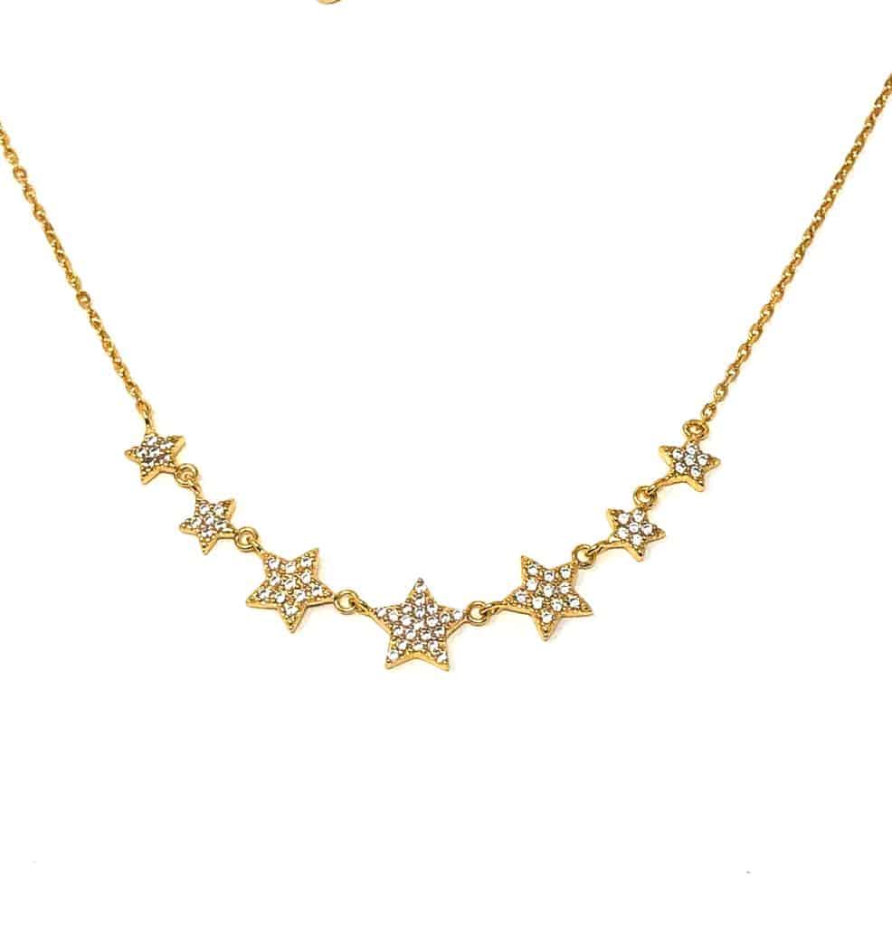 Gold 7 Star Necklace