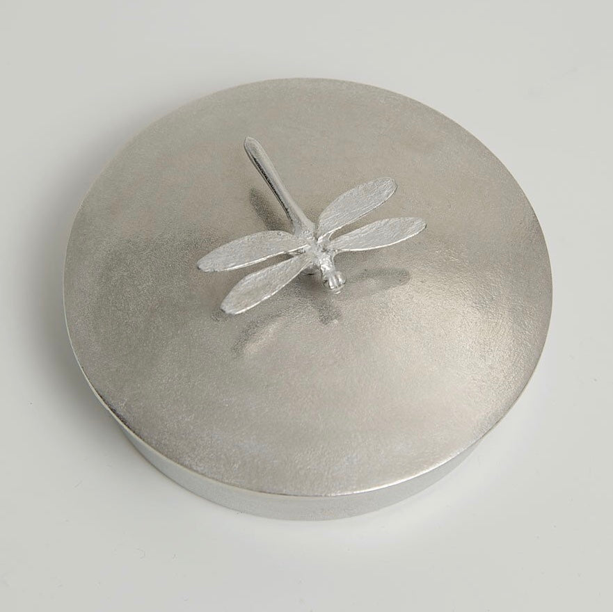 Dragonfly Pewter Trinket Box Large