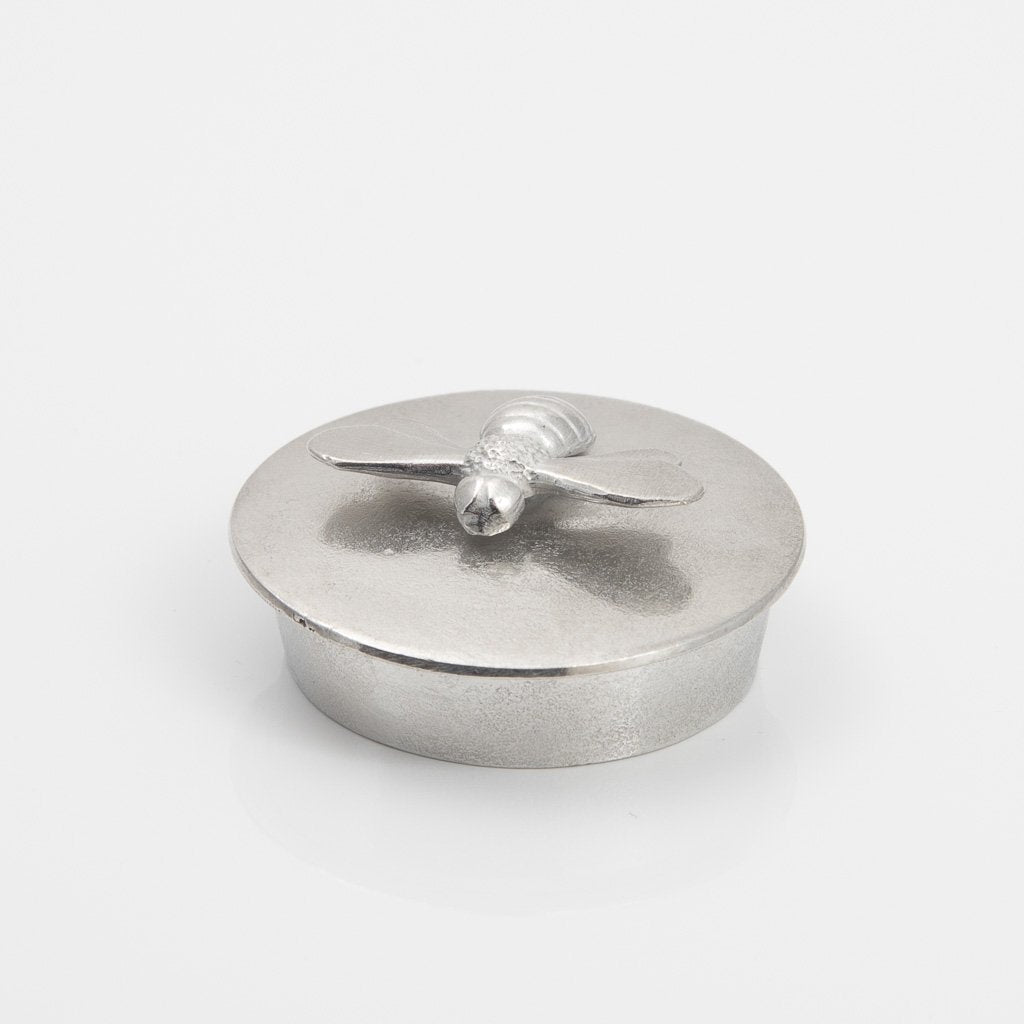 Bee Pewter Trinket Box Small