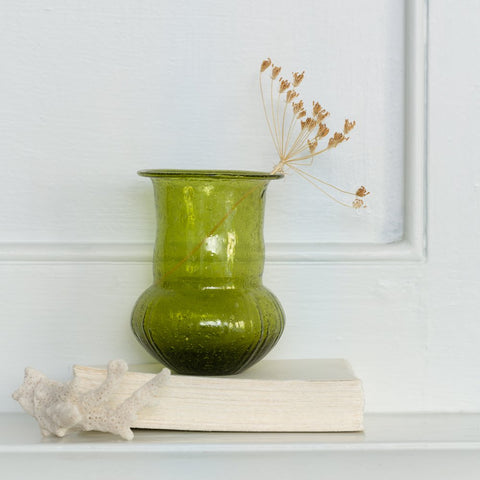Girna Vase Recycled Glass Jade
