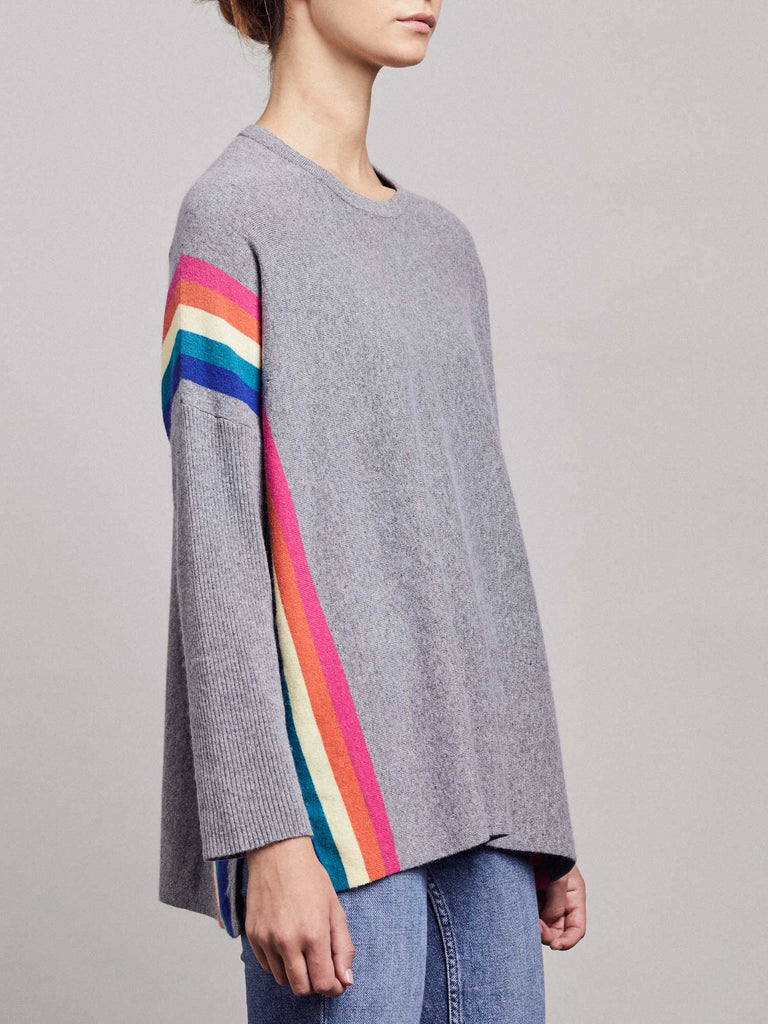 Grey Alex Rainbow Jumper