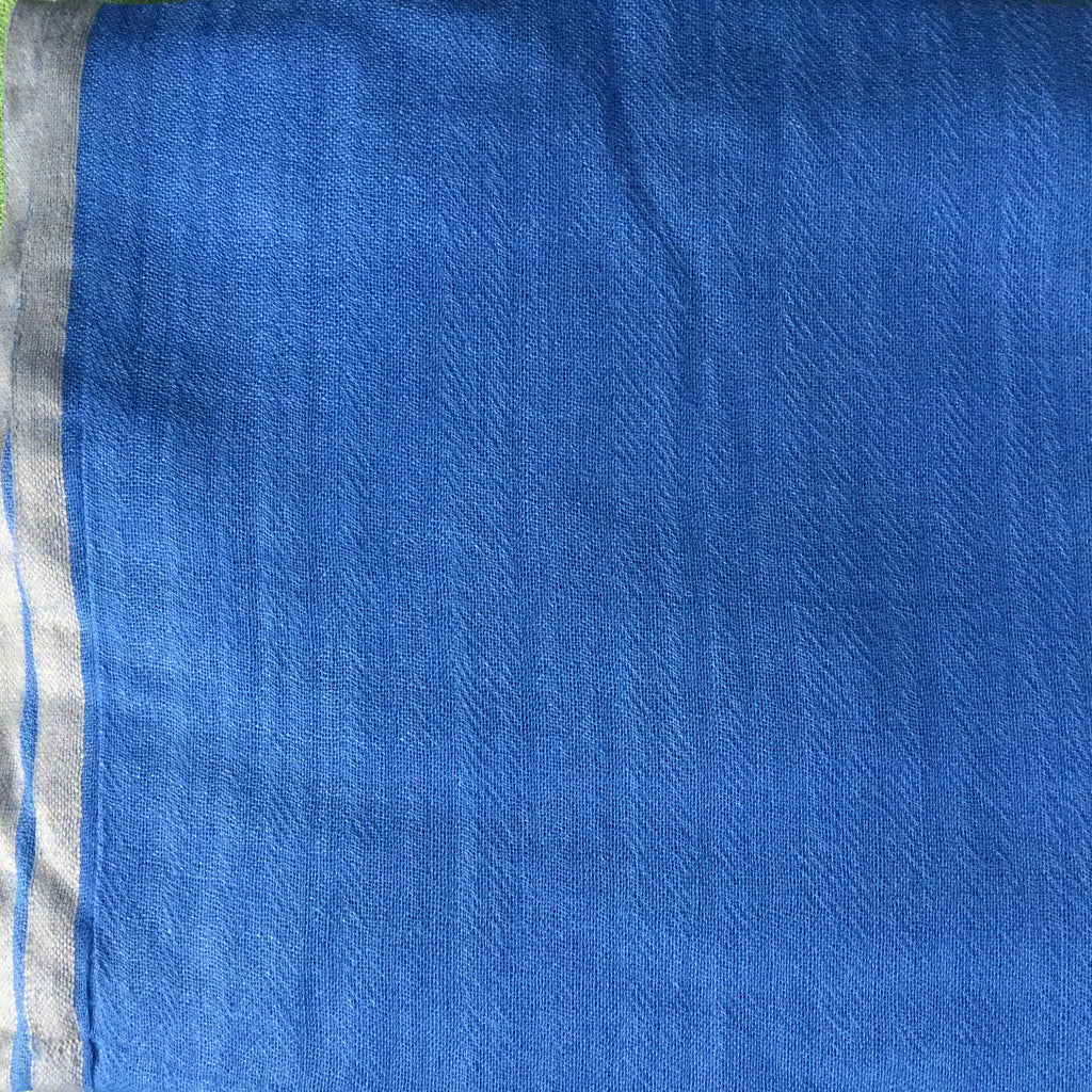 Powder Blue Wool & Silk Scarf