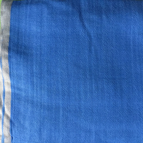 Powder Blue Wool & Silk Scarf