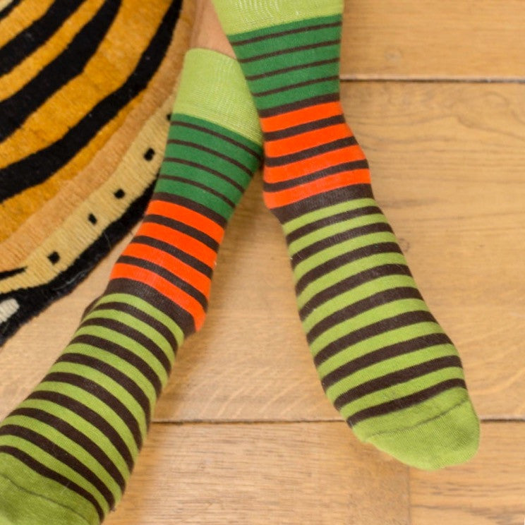Multi Jungle Stripe Socks