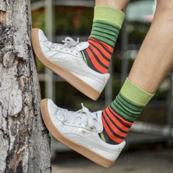 Multi Jungle Stripe Socks