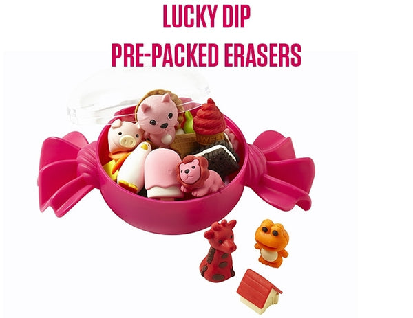 Pink Tinc Sweetie Eraser Tub & 6 Erasers