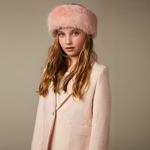 Pink Children's Faux Fur Huff