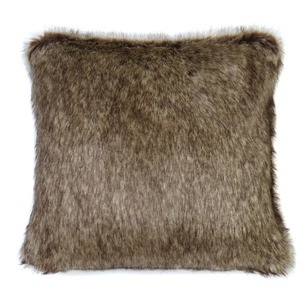 Truffle Faux Fur Cushion