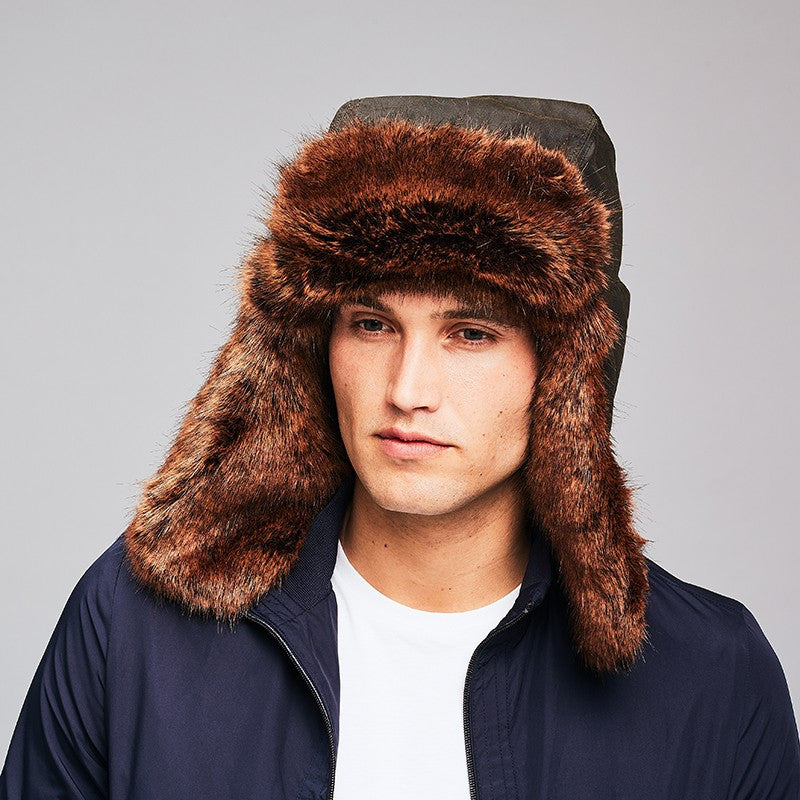 Golden Bear Men's Faux Fur Trapper Hat