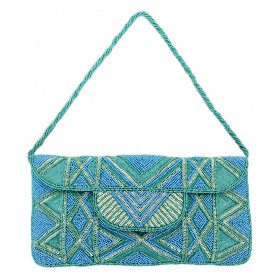 Blue Turquoise/Sea Green Mzuri Clutch Bag