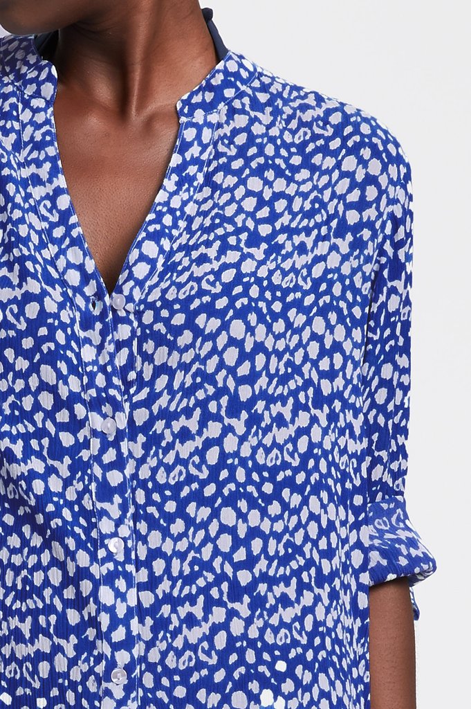Mila Shirt Tunic Leopard Blue