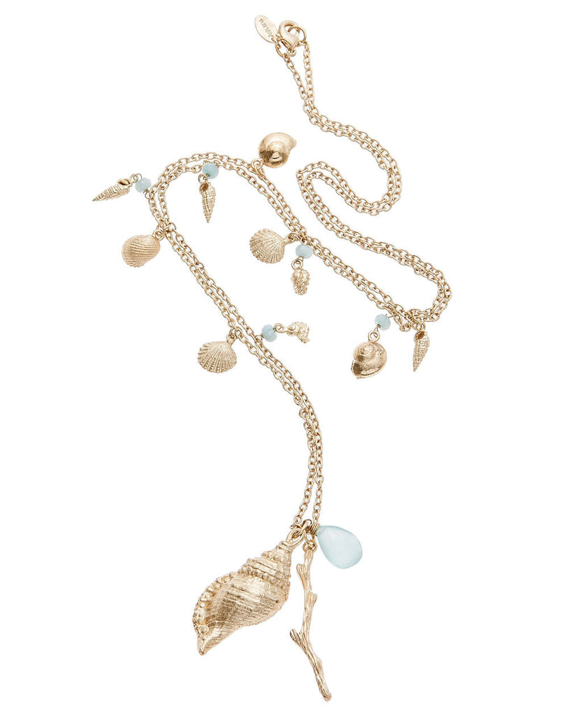 Semi-Precious Sea Charm Necklace