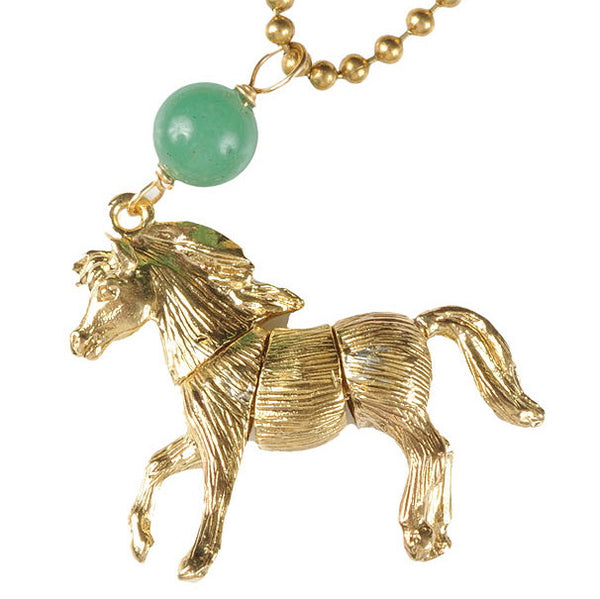 Articulated Majestic Horse Necklace