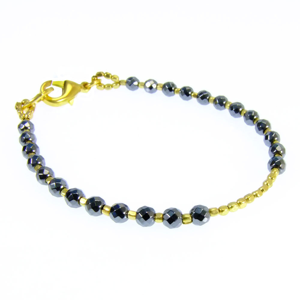 Hematite Gold Plated Bracelet