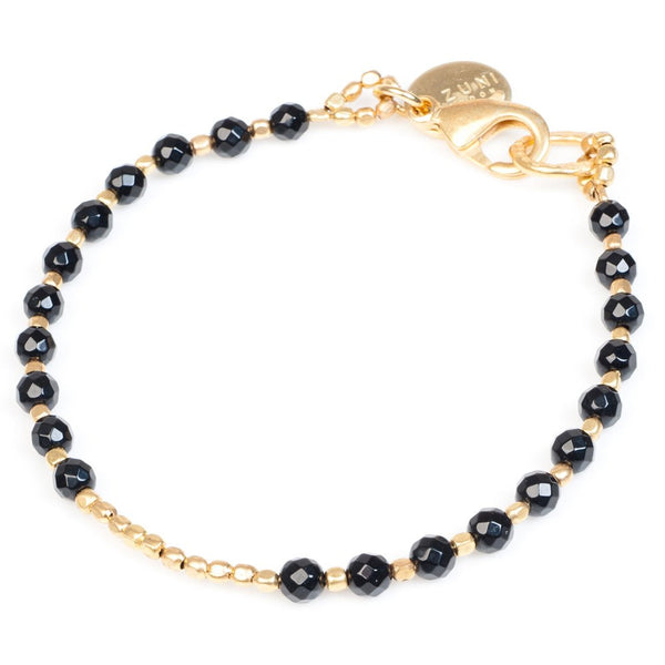 Black Onyx Gold Plated Bracelet