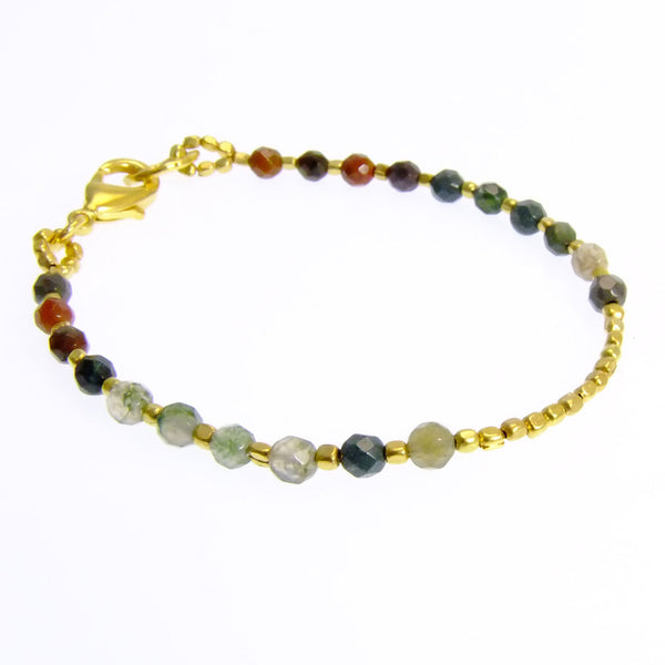 Jasper Gold Plated Bracelet