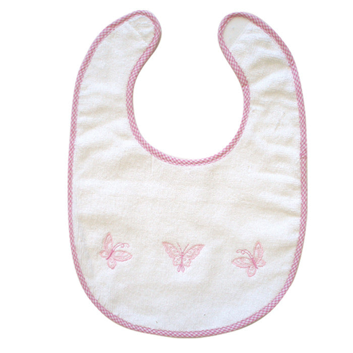 Butterfly Towelling Bib