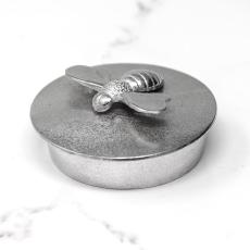Bee Pewter Trinket Box Small